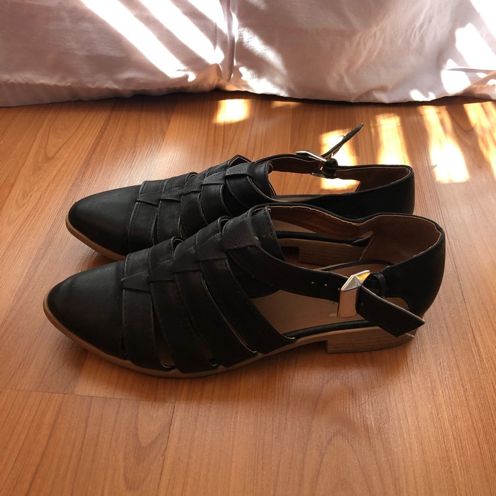 Edgy Strappy Sandals - Picture 2 of 3